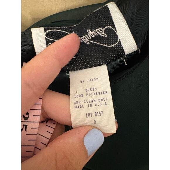 Michael Angelo VINTAGE green dress - Picture 5 of 12